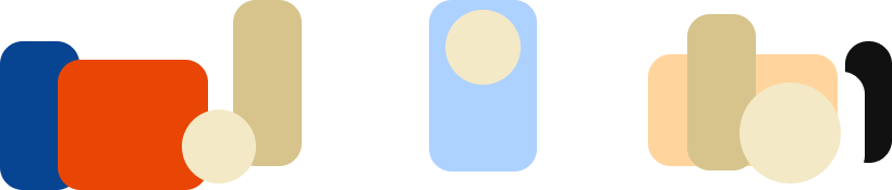 colourful rectangles and circles